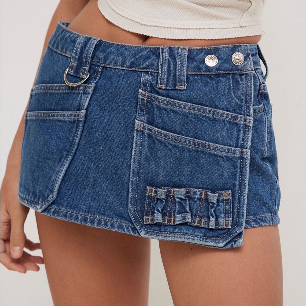 NWOT We are the Free Denim skort